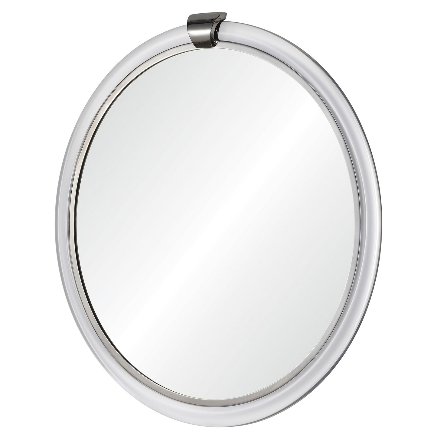 Brownstone Round Acrylic Mirror