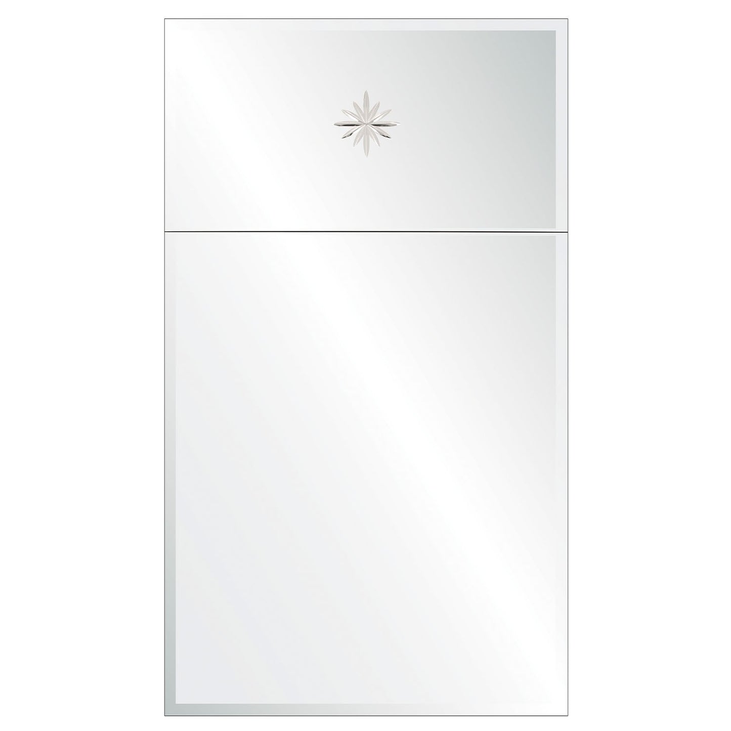 Trumeau Mirror with Etched Star