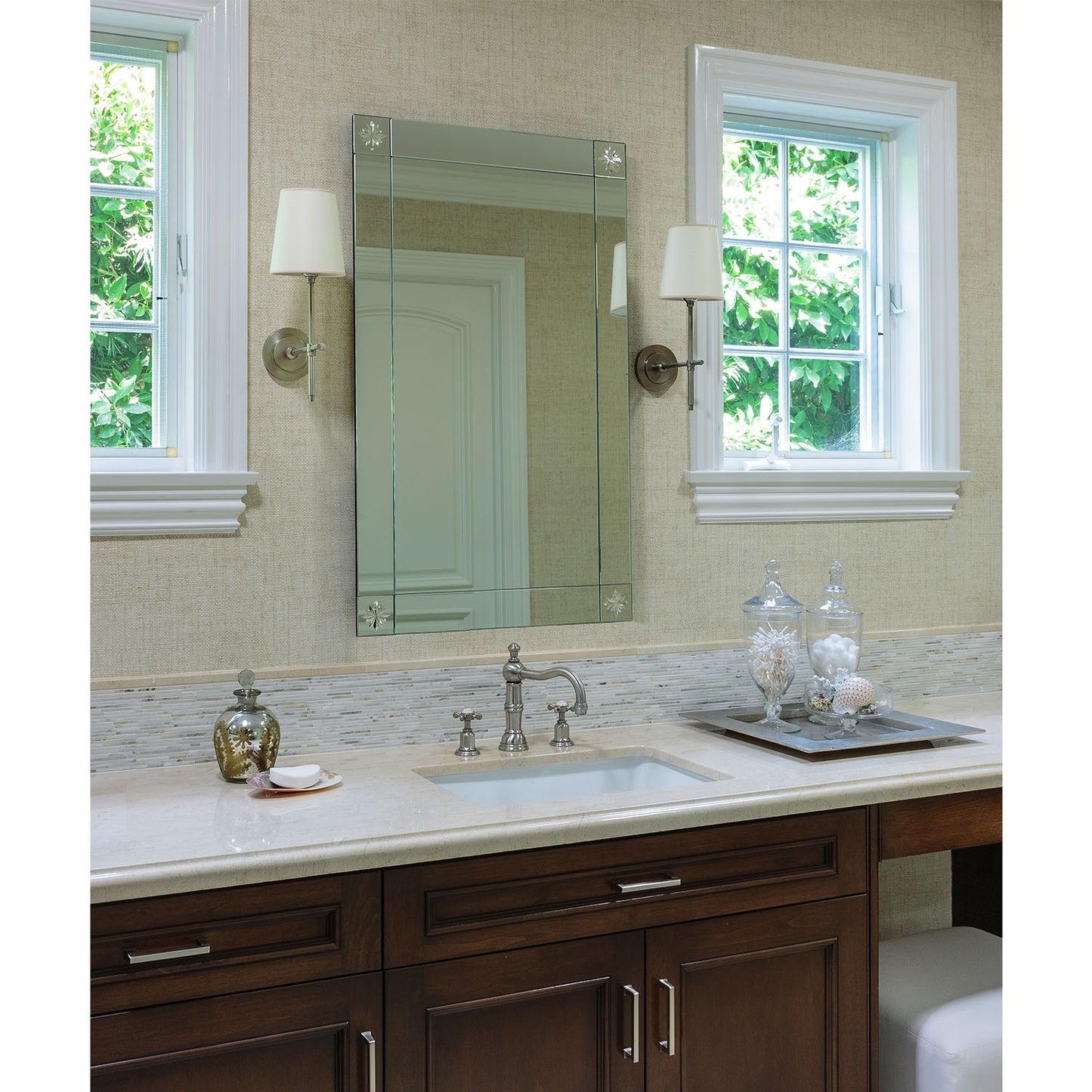 Jasmin Etched Mirror