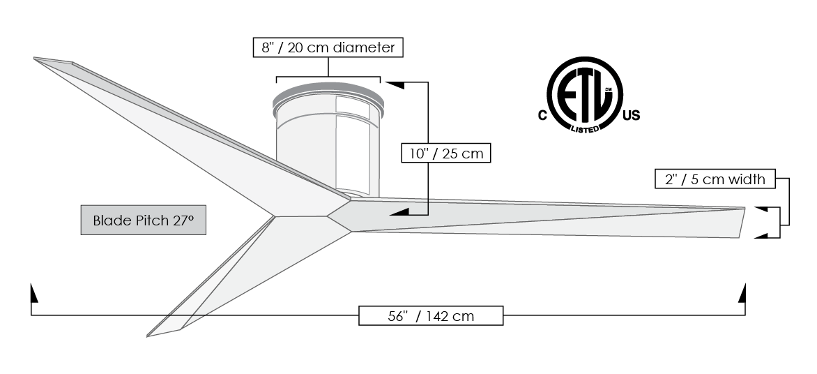 Eliza Hugger 56" Fan