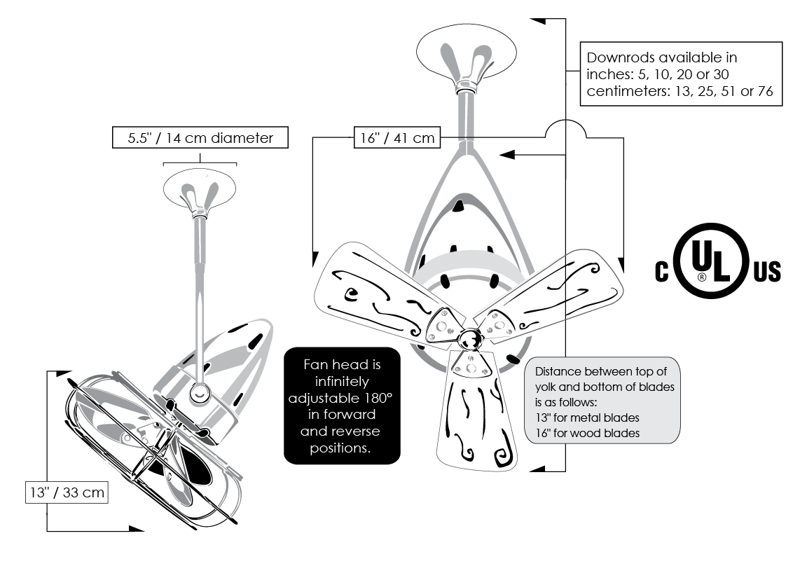 Jarold Direcional 13" Fan