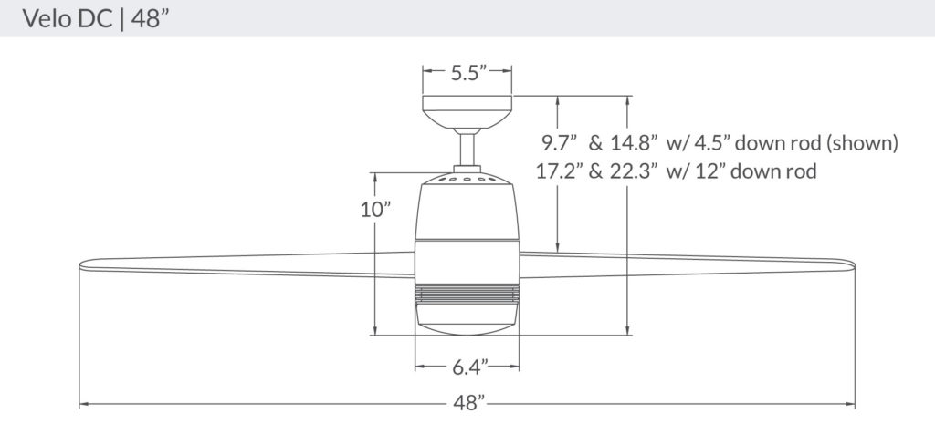 Velo DC 48" Fan