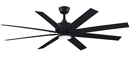 Fanimation Levon Custom Ceiling Ceiling Fan 64" With Light Black