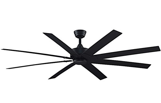 Fanimation Levon Custom 72" Ceiling Fan in Black