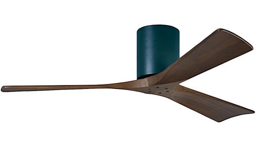 Matthews Ceiling Fan Company Irene 3 Hugger 52" Ceiling Fan Black/Walnut Blades