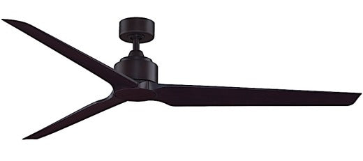 Fanimation TriAire Custom 72" Ceiling Fan in Dark Bronze and Dark Walnut Blades