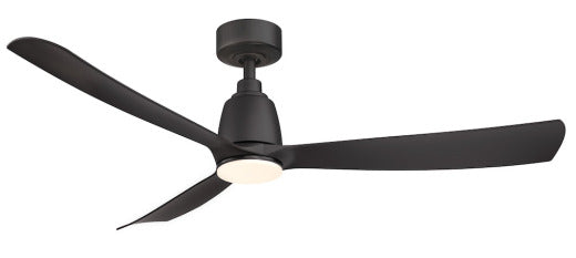 Fanimation Kute 52" Ceiling Fan in Black with LED Light