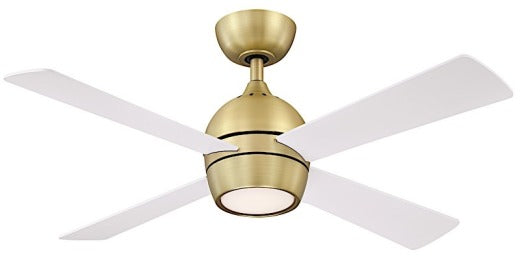 Fanimation Kwad 44" Ceiling Fan in Brushed Satin Brass