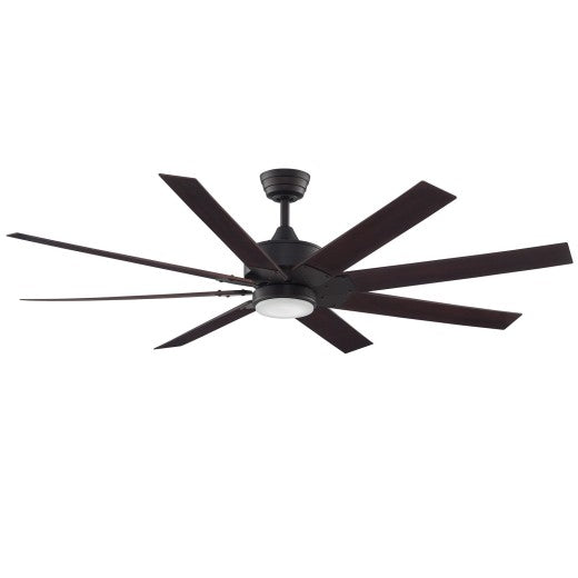 Fanimation Levon Custom Ceiling Ceiling Fan 64" With Light Dark Bronze/Walnut