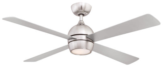 Fanimation Kwad 52" Ceiling Fan in Brushed Nickel