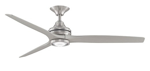 Fanimation Spitfire 48" Ceiling Fan in Brushed Nickel with Light Kit