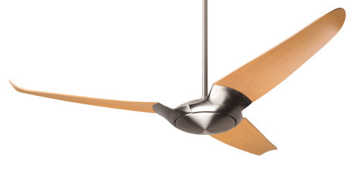Modern Ceiling Fan Company IC/Air 3 56" Ceiling Ceiling Fan Brushed Nickel/Maple Blades