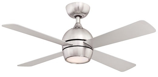 Fanimation Kwad 44" Ceiling Fan in Brushed Nickel