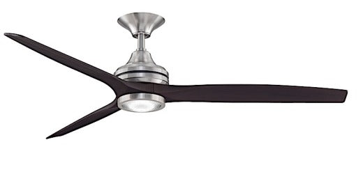 Fanimation Spitfire 48" Ceiling Fan in Dark Walnut Blades with Light Kit