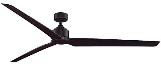 Fanimation TriAire Custom 84" Ceiling Fan in Dark Bronze and Dark Walnut Blades