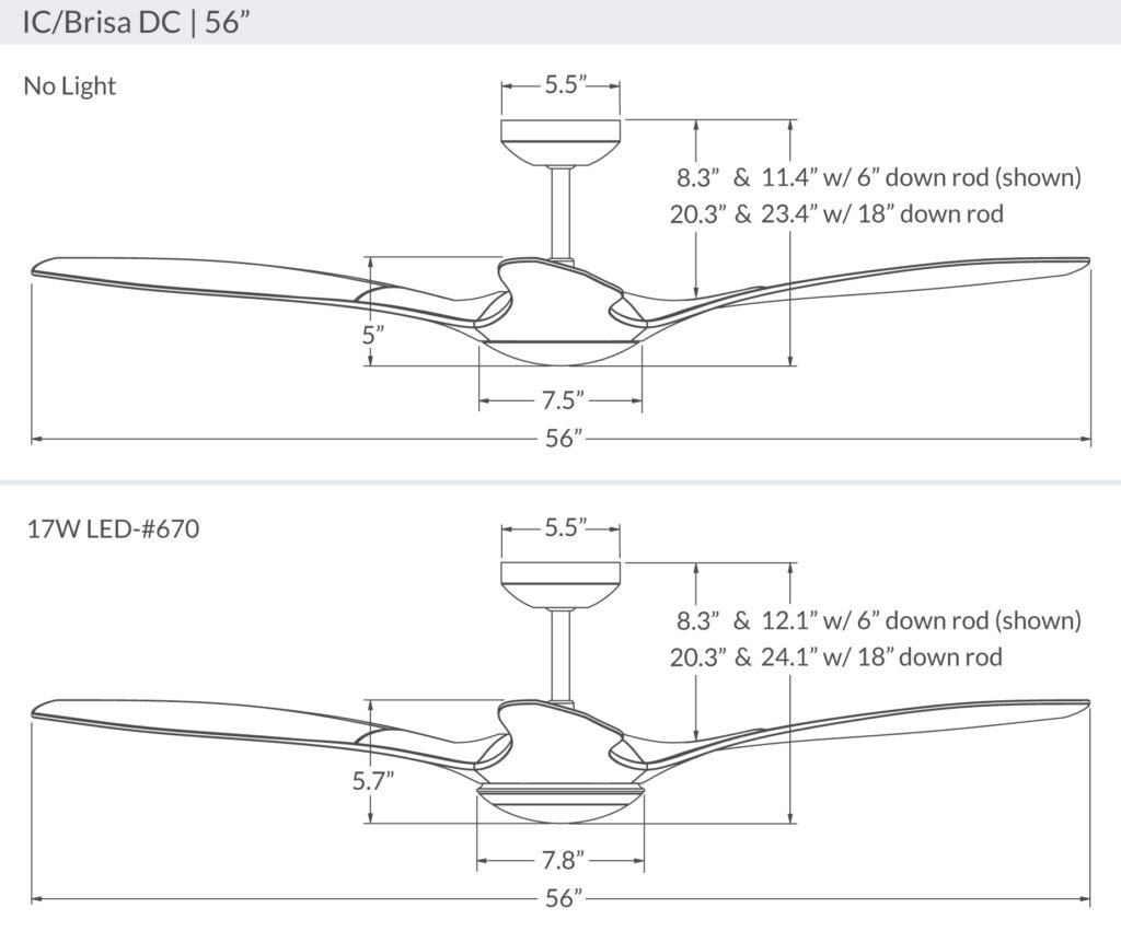 IC/Brisa DC 56" Fan