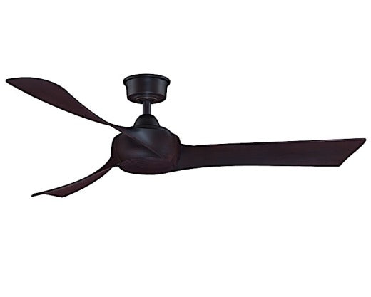 Fanimation Wrap 56" Ceiling Fan in Dark Bronze with Dark Walnut Blades