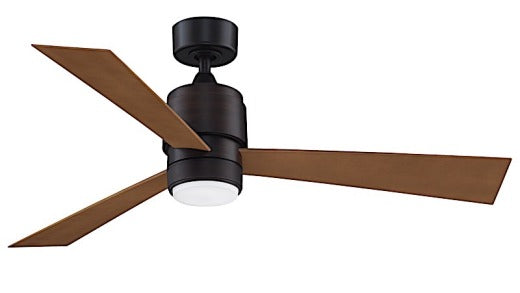 Fanimation Zonix Custom 52" Ceiling Fan in Dark Bronze with Cherry Blades and LED Light Kit