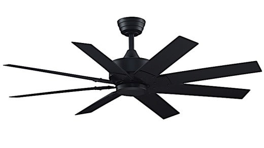 Fanimation Levon Custom 52" Ceiling Fan in Black