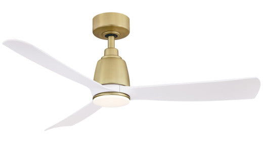 Fanimation Kute 44" Ceiling Fan in Brushed Satin Brass with LED light